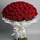 Букет 101 Красная роза Блэк Мэджик в Чиверево