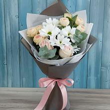 Букет цветов из:  Хризантемы и Розы в Чиверево