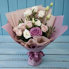 Букет цветов из:  Розы и Лизиантусы в Чиверево