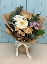 Букет цветов из:  Герберы и Хризантемы в Чиверево