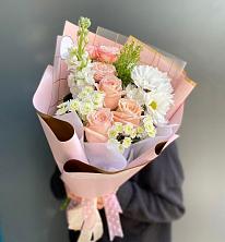 Букет цветов из:  Хризантемы и Розы в Чиверево