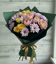 Букет цветов из:  Хризантемы и Розы в Чиверево