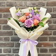 Букет цветов из:  Лизиантусы и Розы #REPLACE_PRED# Чиверево