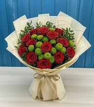 Букет цветов из:  Розы и Хризантемы в Чиверево