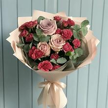 Букет цветов из:  Гвоздики и Розы в Чиверево