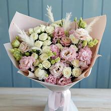 Букет цветов из:  Альстромерии и Розы в Чиверево